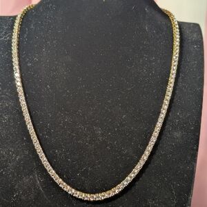 Elegant Gold and Silver Necklace